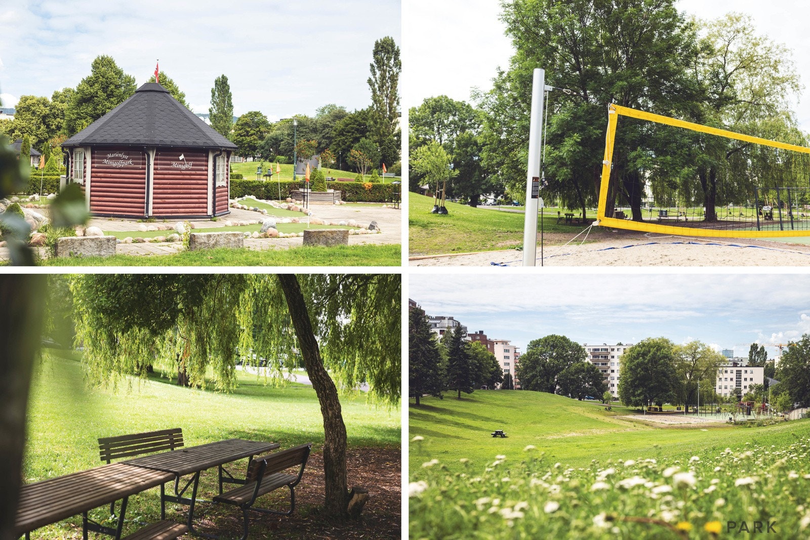 Området tilbyr flere flotte parker og grøntområder med kort gange til bl.a. Marienlystparken med minigolf, fotballbane og store grøntområder Galleribilde