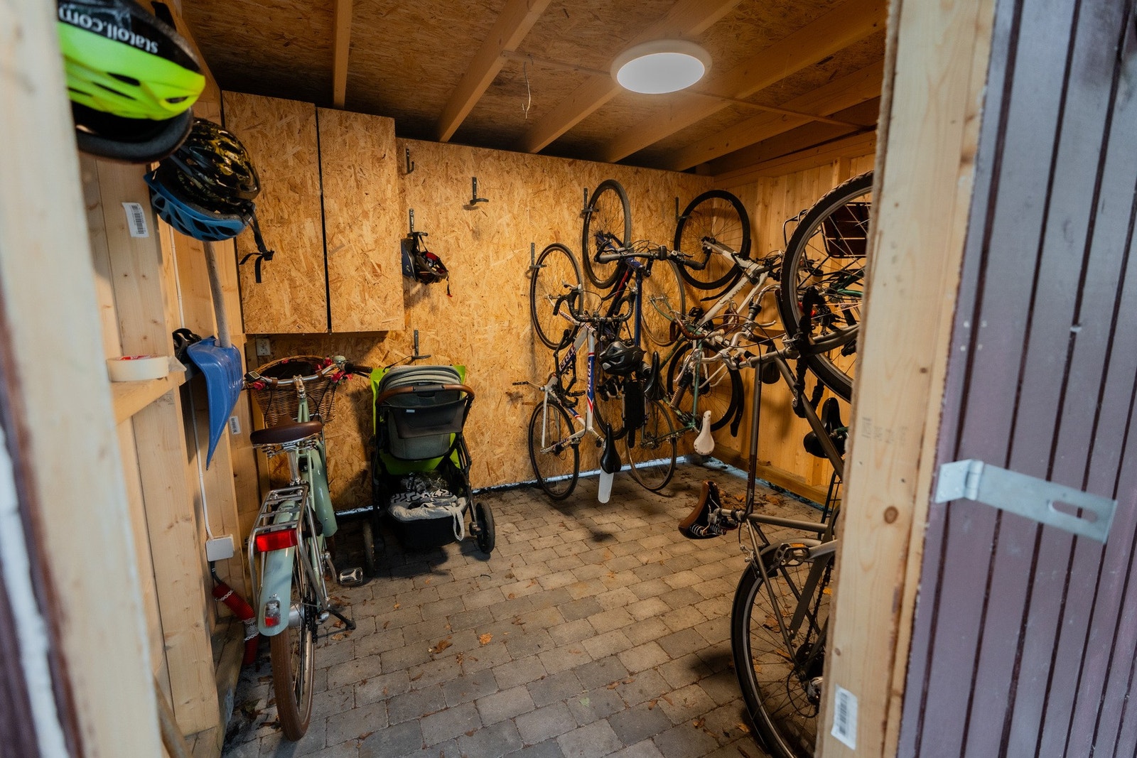 Tilgang til felles sykkelbod. Galleribilde