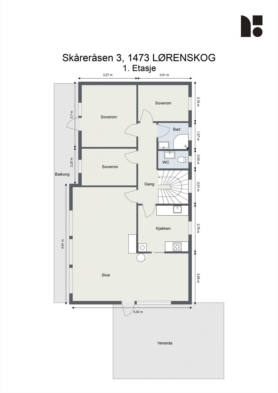 Plantegning Galleribilde
