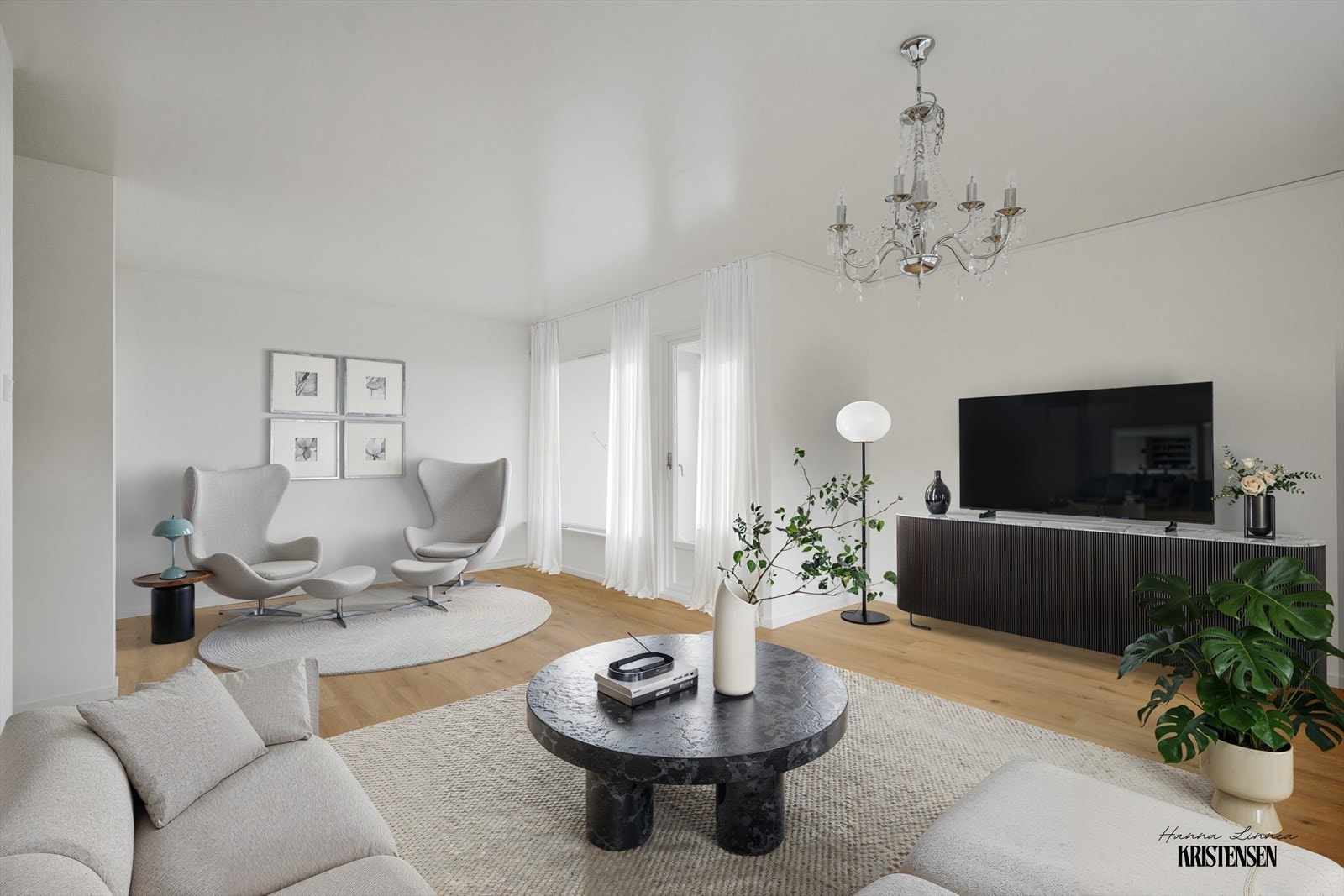 Velkommen til Fosseveien 5! (Bilde digitalt møblert). Foto: Hanna Linnea Kristensen Galleribilde