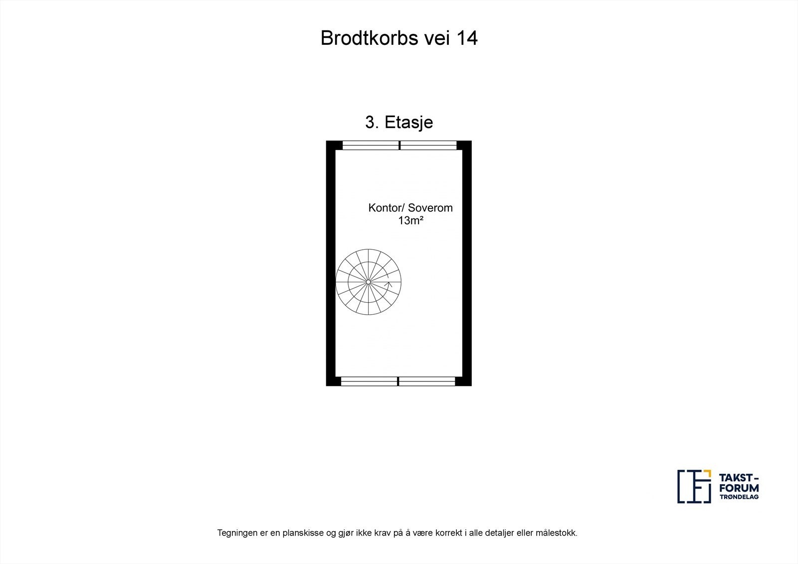 Plantegning Loft Galleribilde