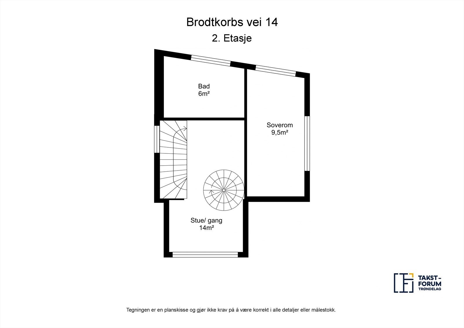 Plantegning 2. etg Galleribilde
