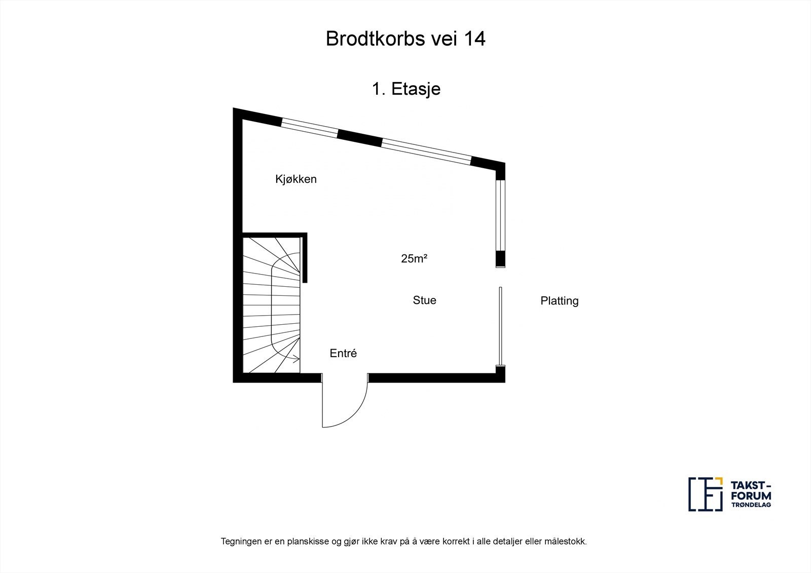 Plantegning 1. etg Galleribilde