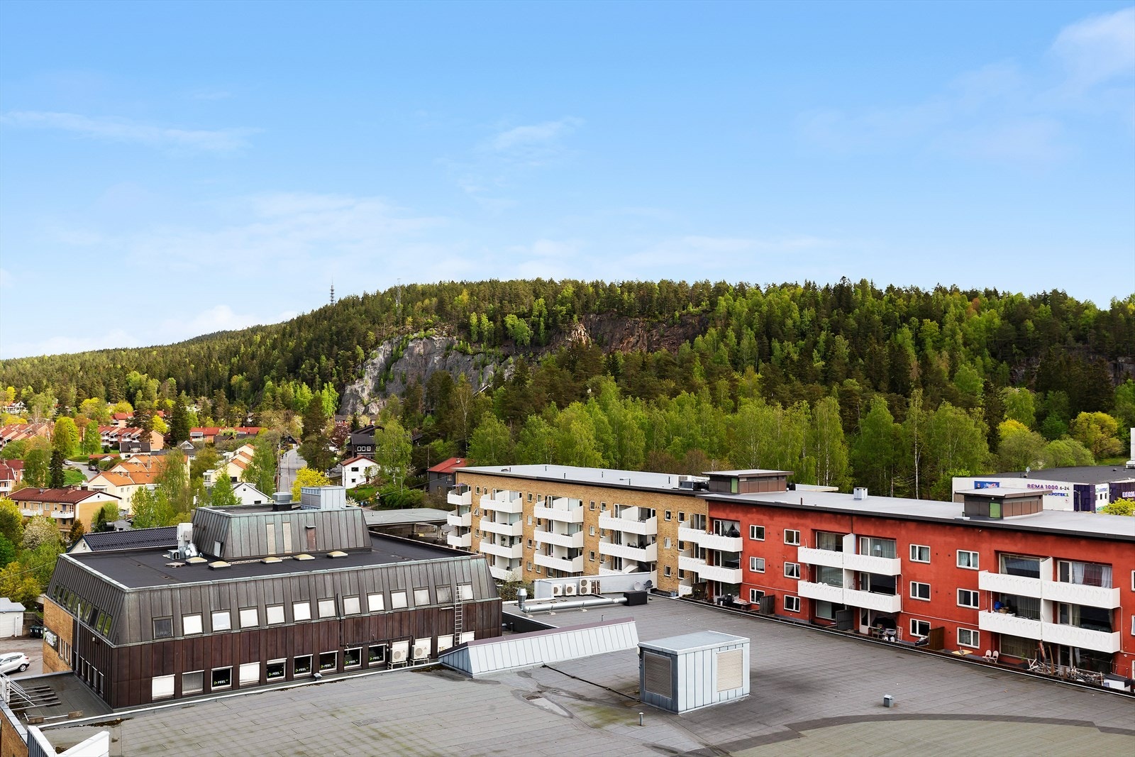 Her får man en åpen og bred utsikt over Øvre Grorud. Galleribilde