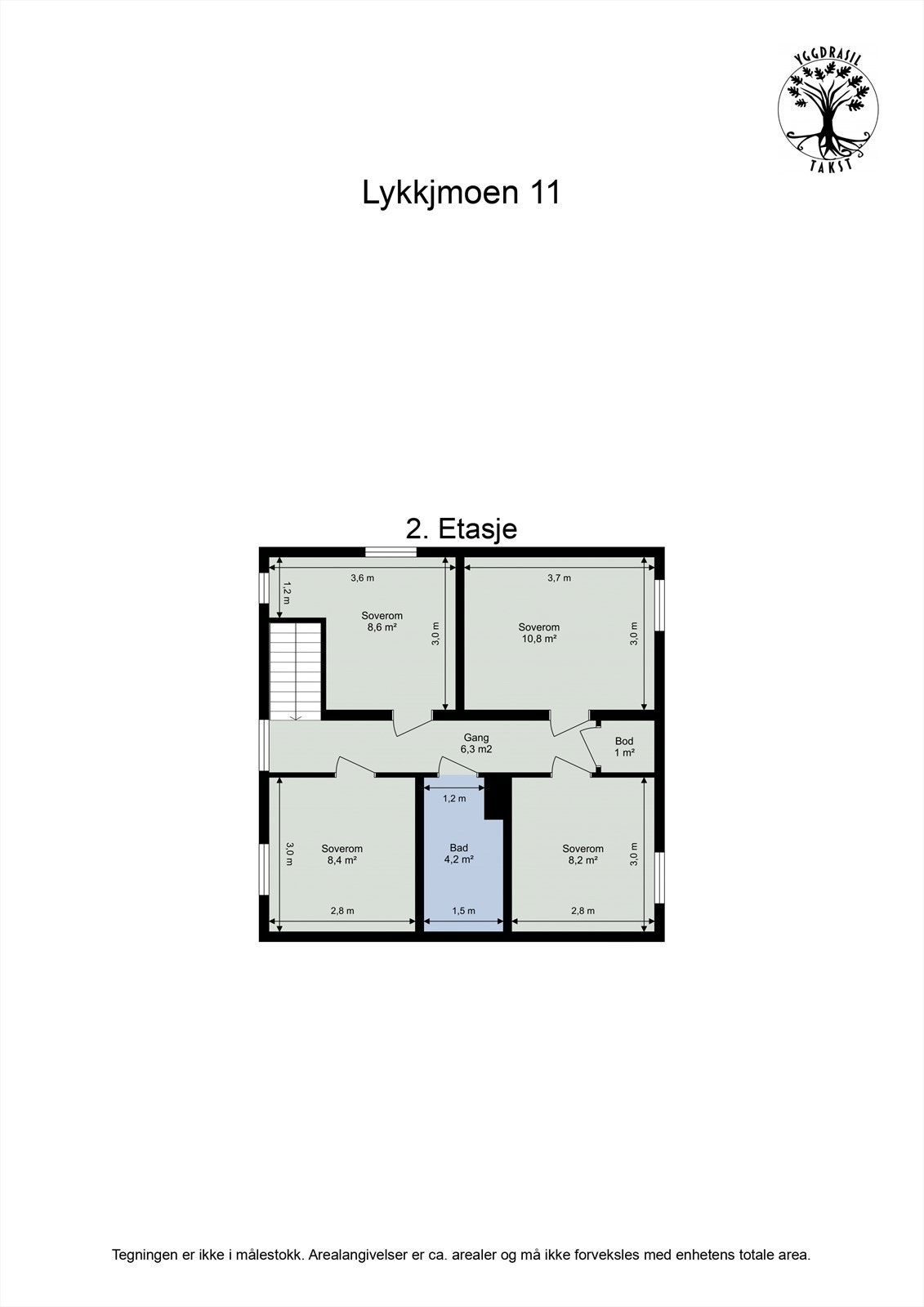 Plantegning 2.etg Galleribilde