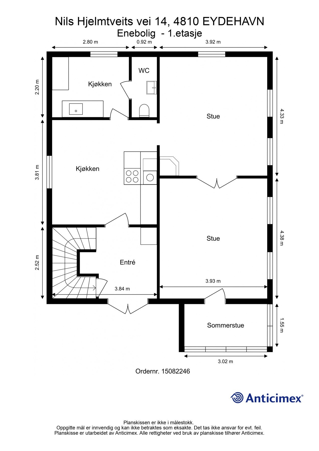 Plantegning hovedetasje Galleribilde