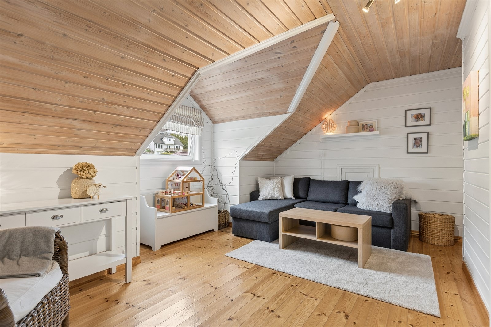 Loftstue, kontor, lekesone - Et rom med mange muligheter. Galleribilde