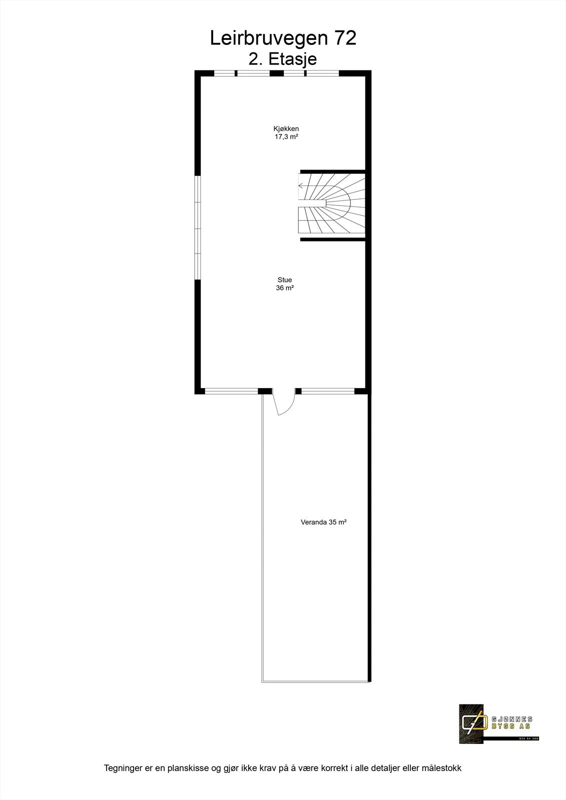 Plantegning 2. etasje Galleribilde