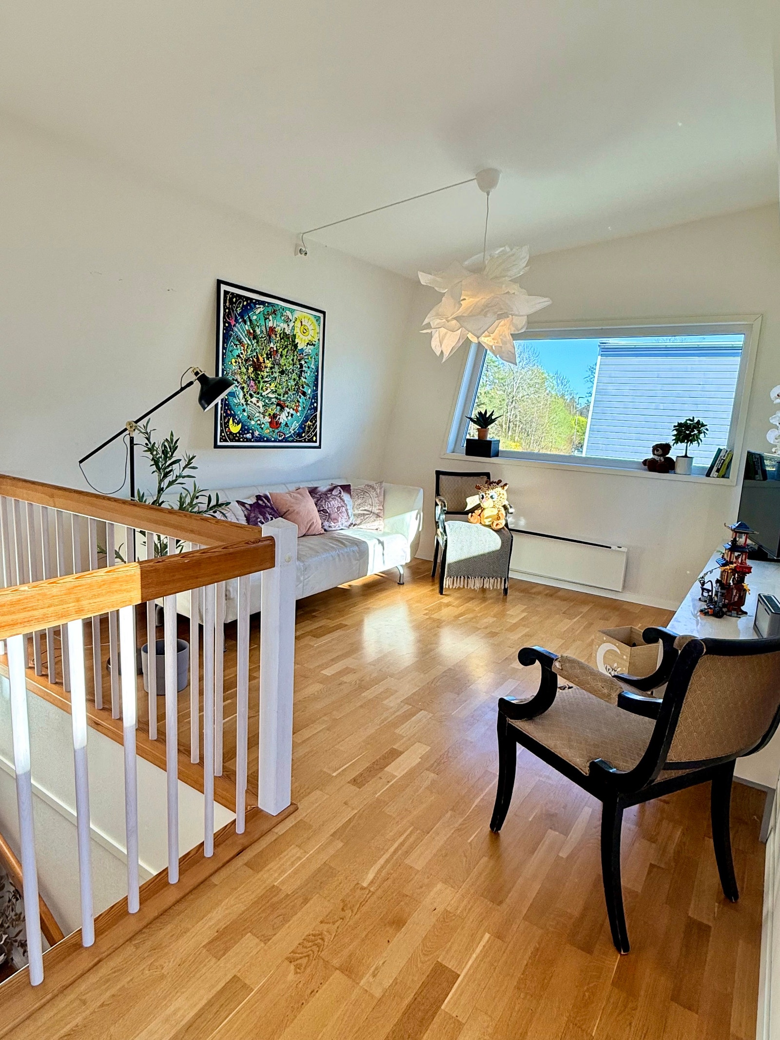 Loftstue med utgang til takterrasse Galleribilde