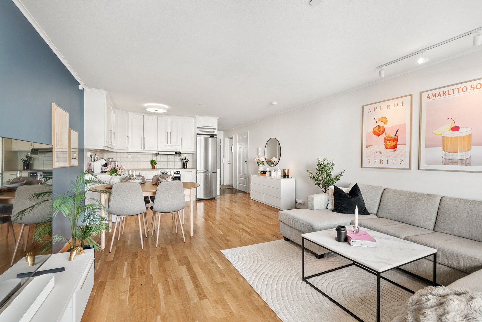 De ulike fargekombinasjoner sørger for et mer moderne og tidløst preg. Galleribilde