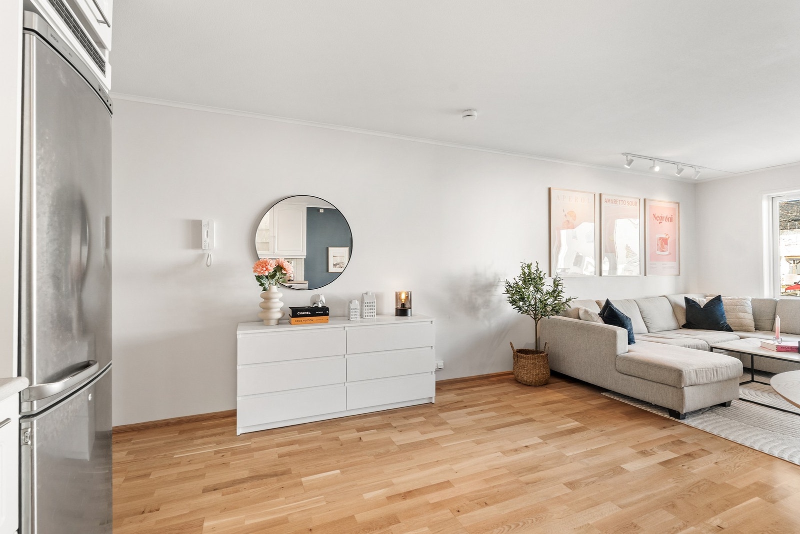 Det er nok plass til å sette sitt eget preg på leiligheten. Galleribilde