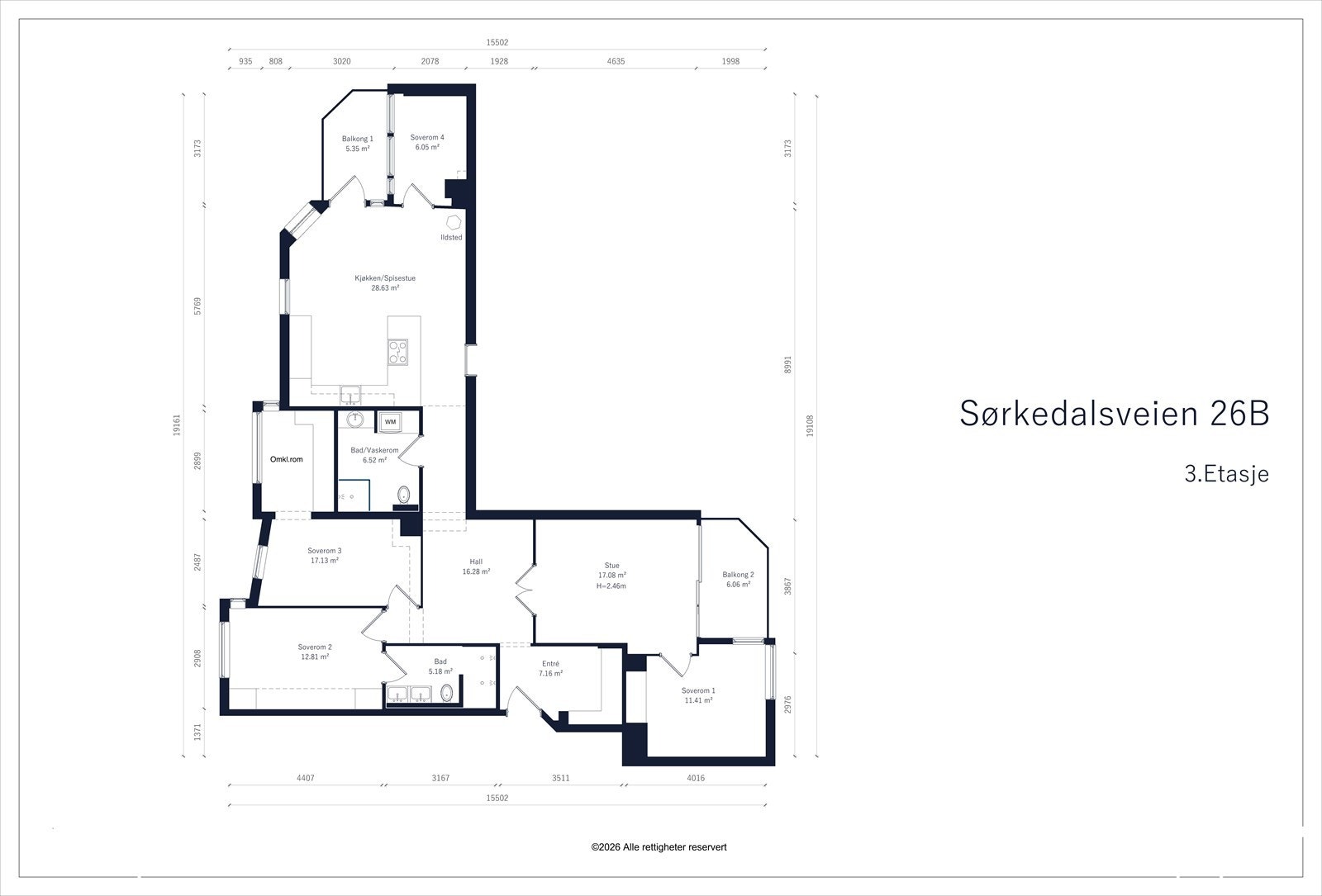 Planskisse Galleribilde