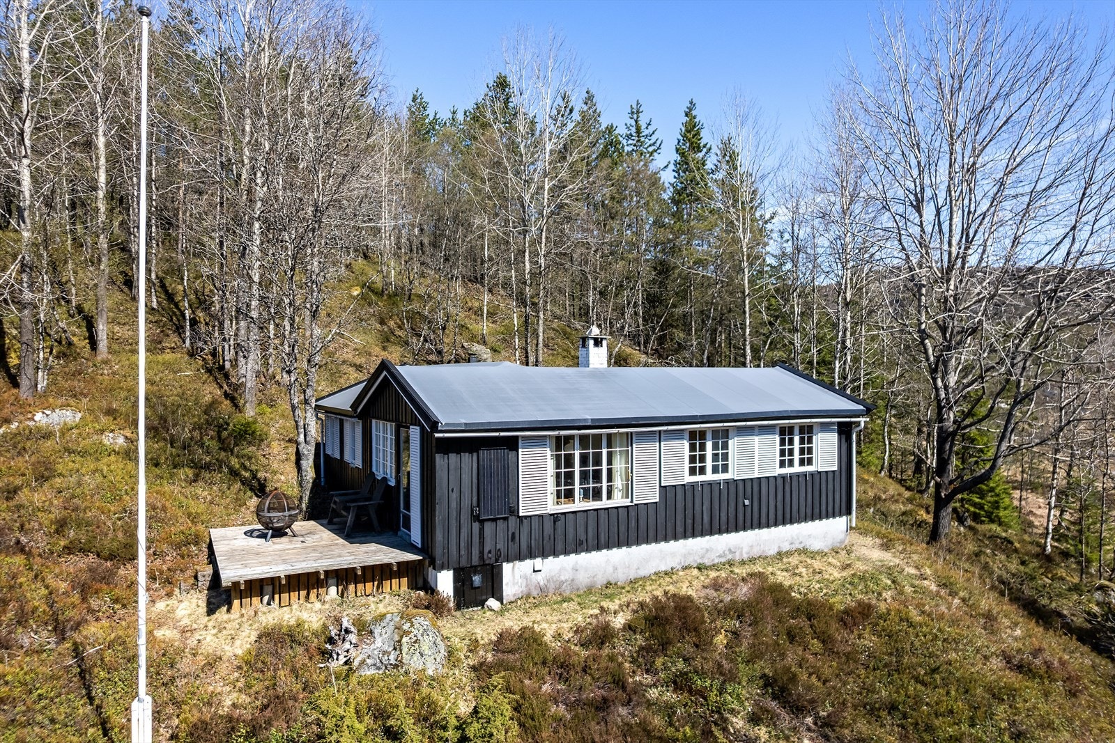 Koselig hytte på selveiertomt i et etablert hytteområde i Josdal. Galleribilde