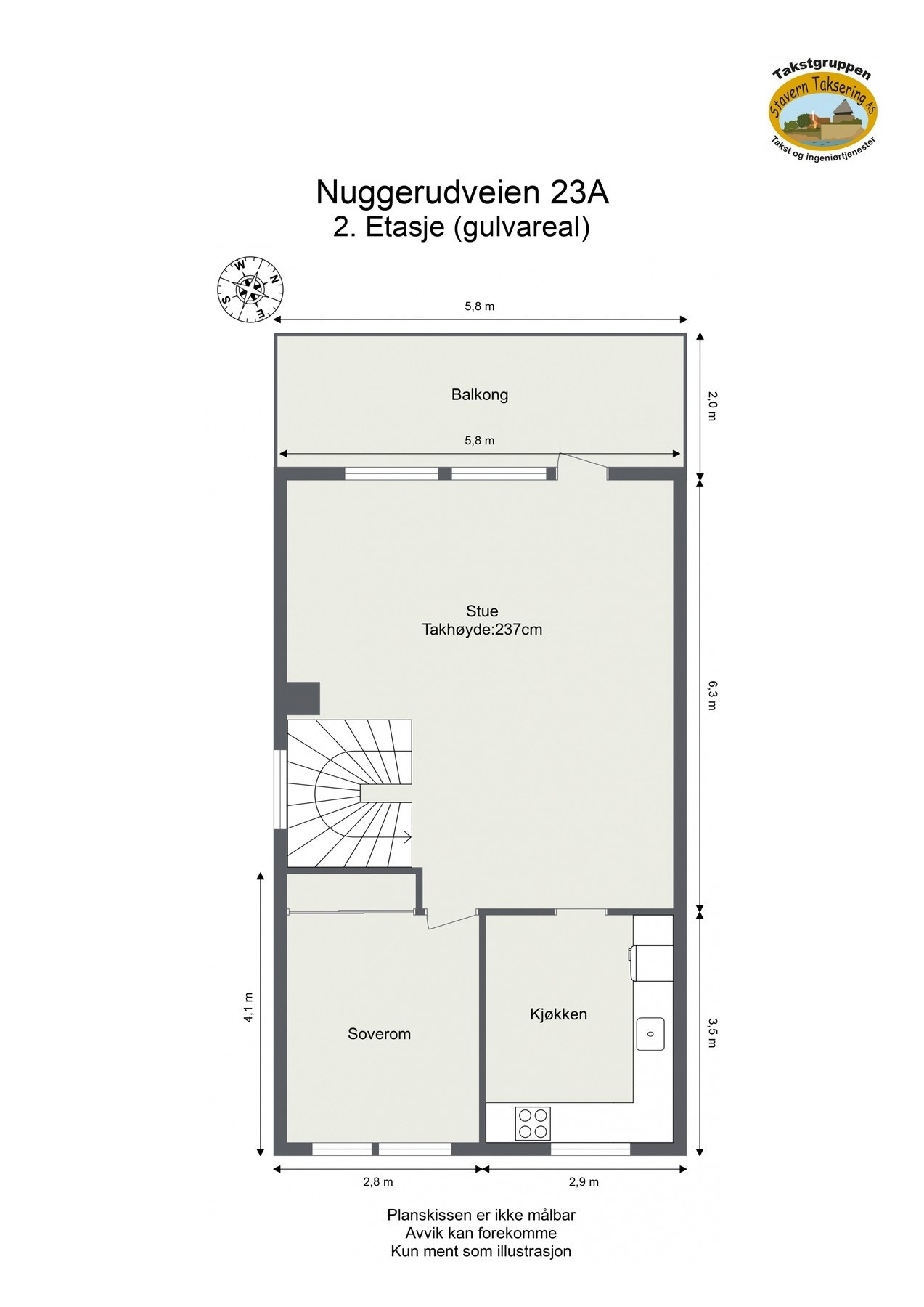 Plantegning 2.etasje. Galleribilde