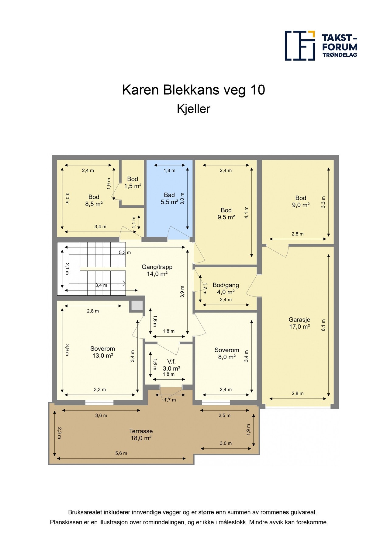 Planskisse sokkel Galleribilde