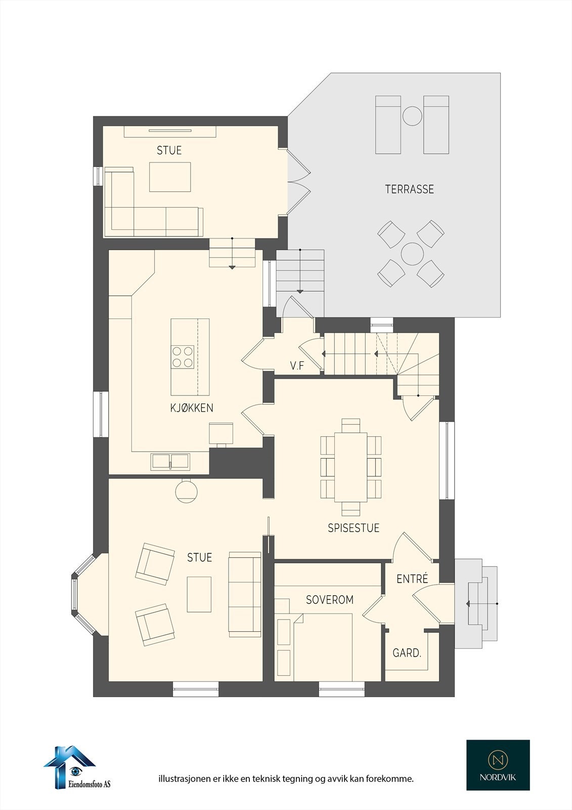 Planskisse 1. Etasje Galleribilde