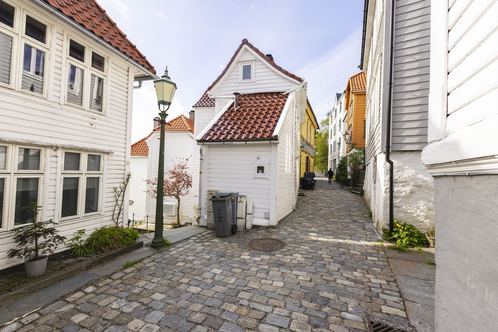 - Naboene er malt i fine farger som skaper en helt spesiell stemning i gaten - Galleribilde