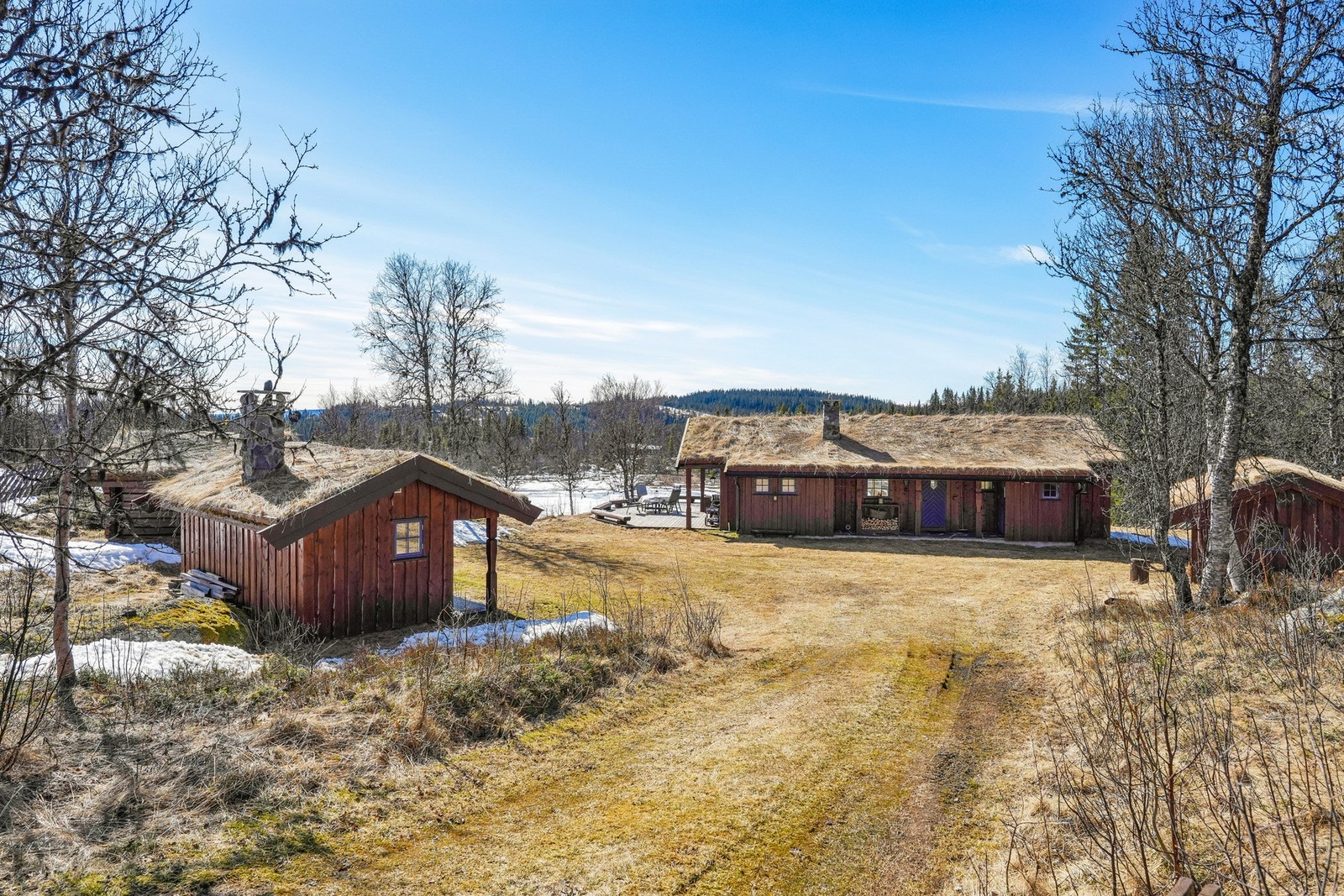 Her har du rolig og skjermet beliggenhet, hvor du kan trekke deg tilbake og nyte en rolig hyttehverdag. Foto: Tor Solberg, EFKT. Galleribilde