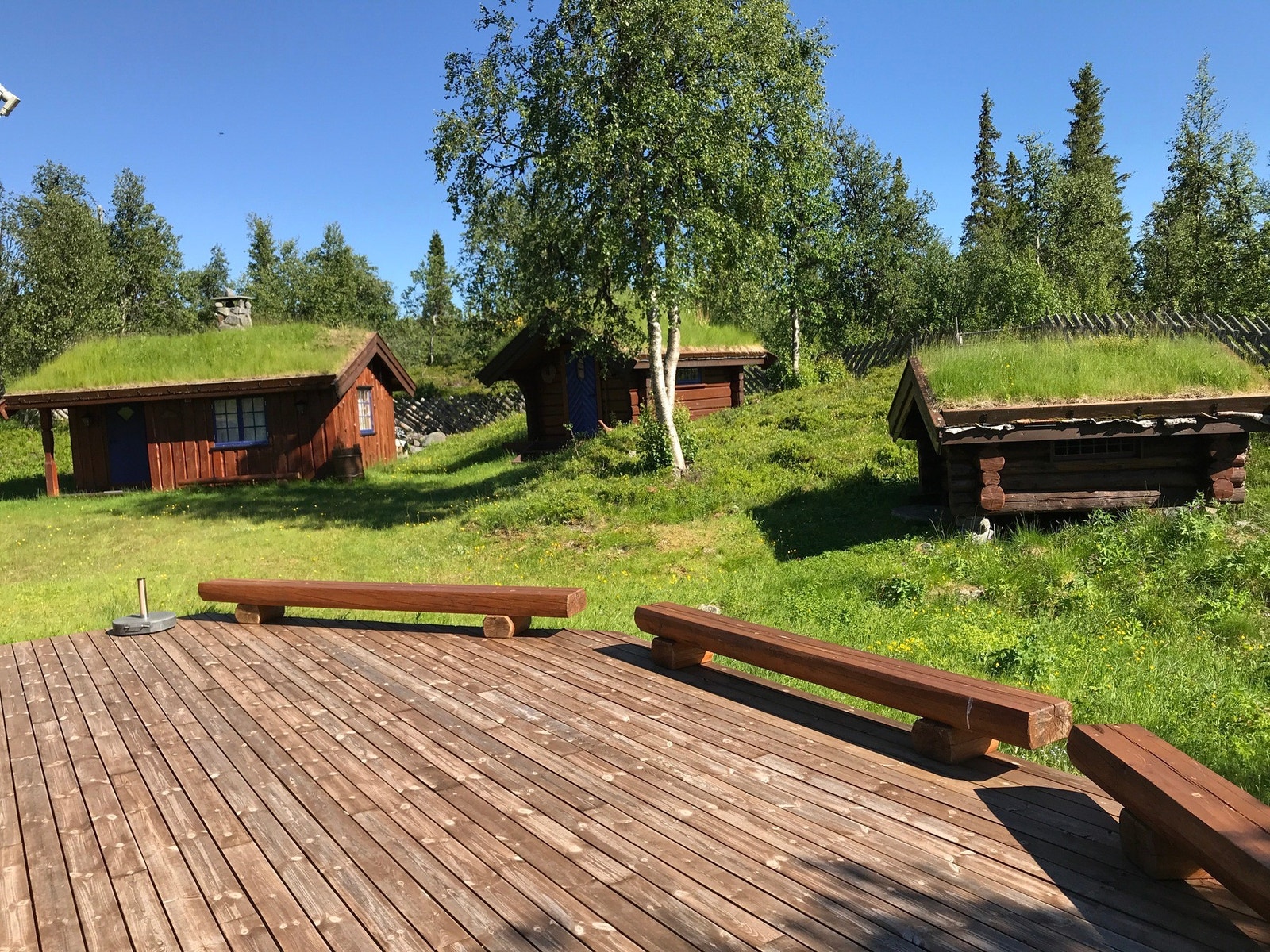 Selgers eget sommerbilde av terrassen. Galleribilde