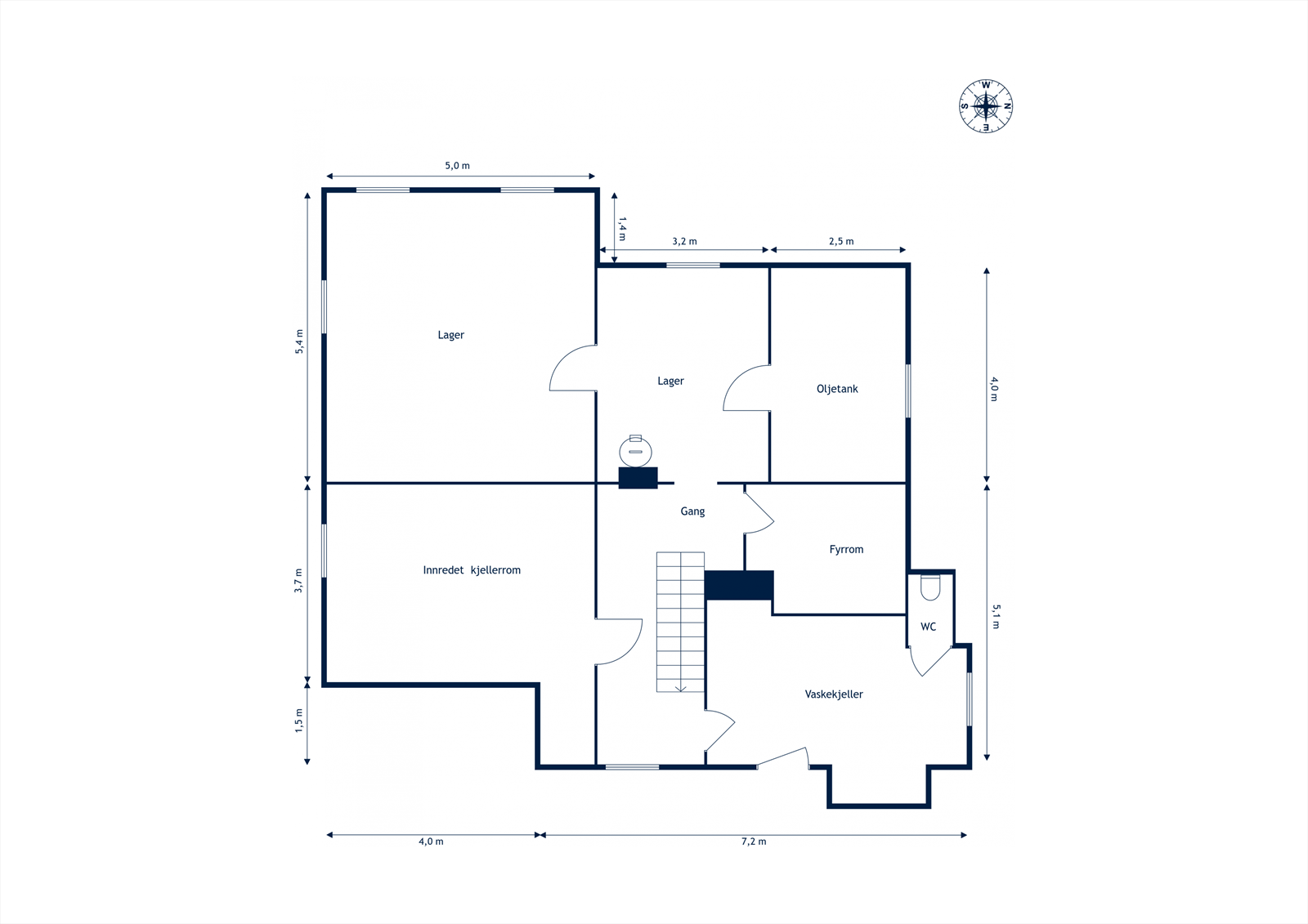 Plantegning kjeller Galleribilde