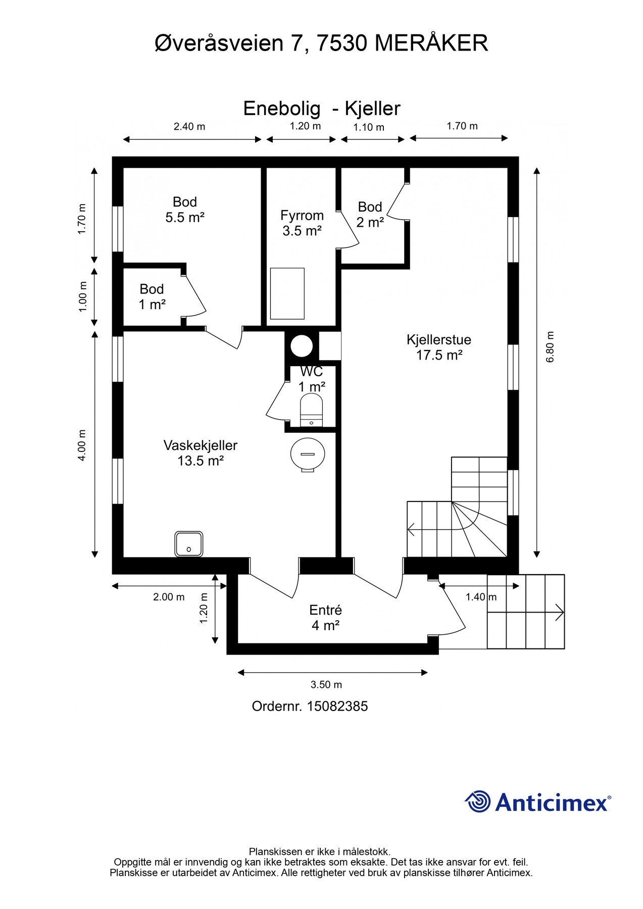 Plantegning - kjeller Galleribilde