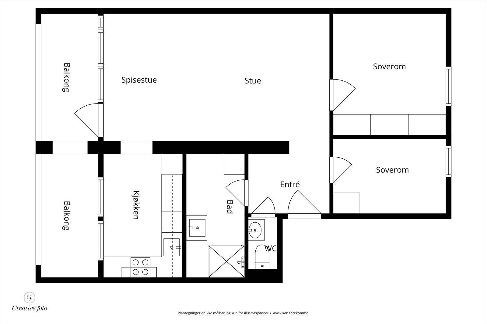 Plantegning Galleribilde