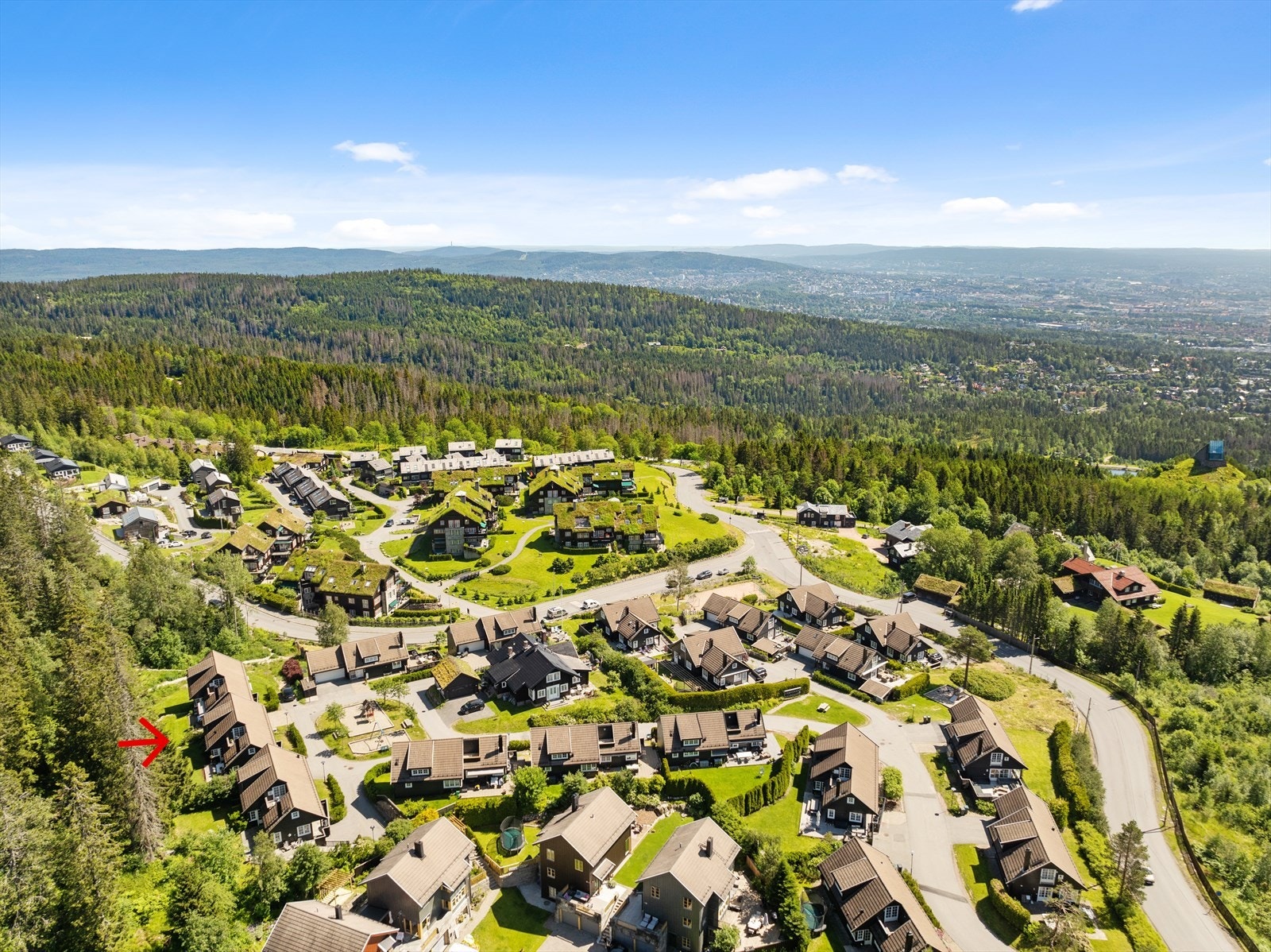 Et idyllisk område på vakre Voksenkollen Galleribilde