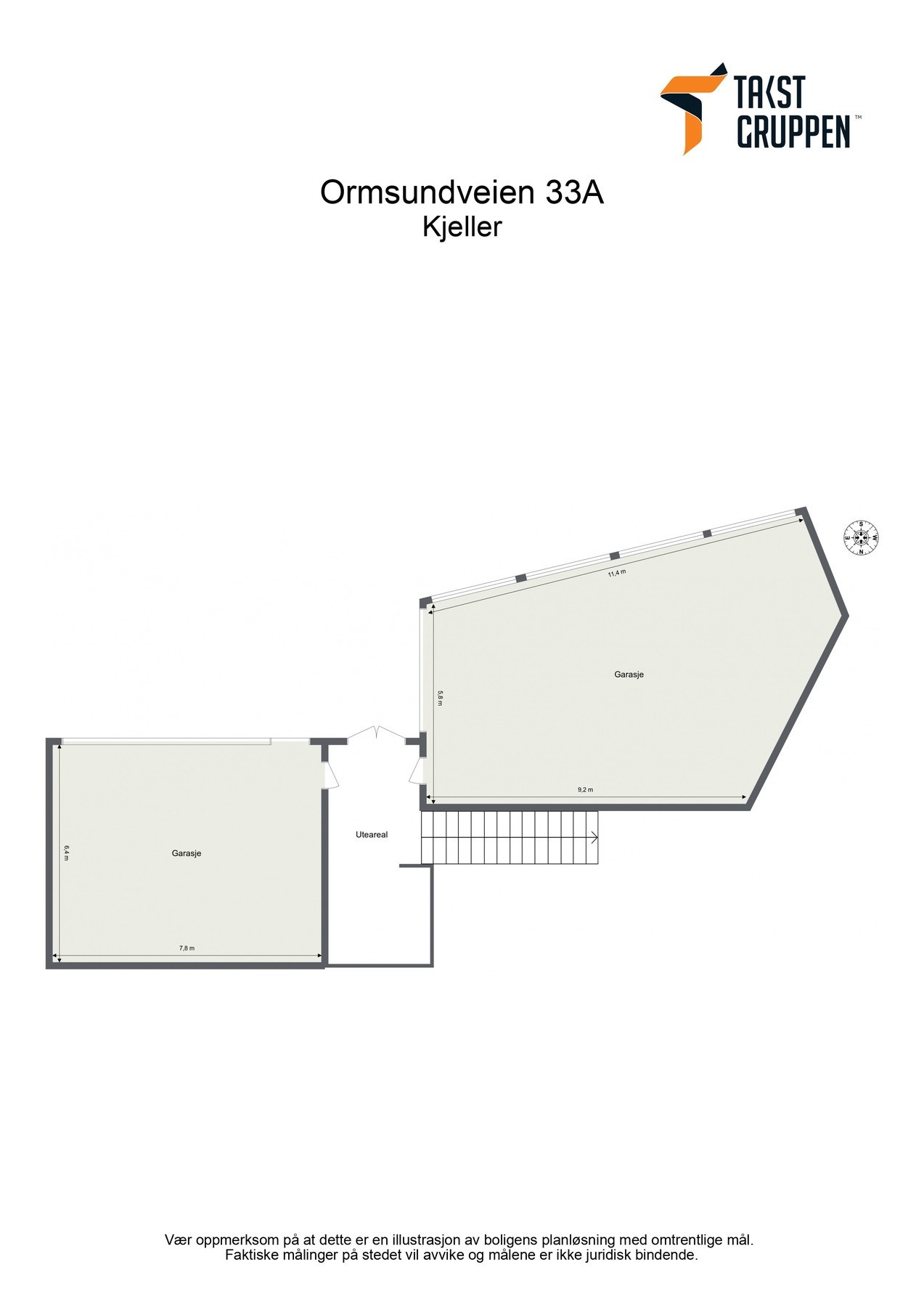 Plantegning underetasje Galleribilde