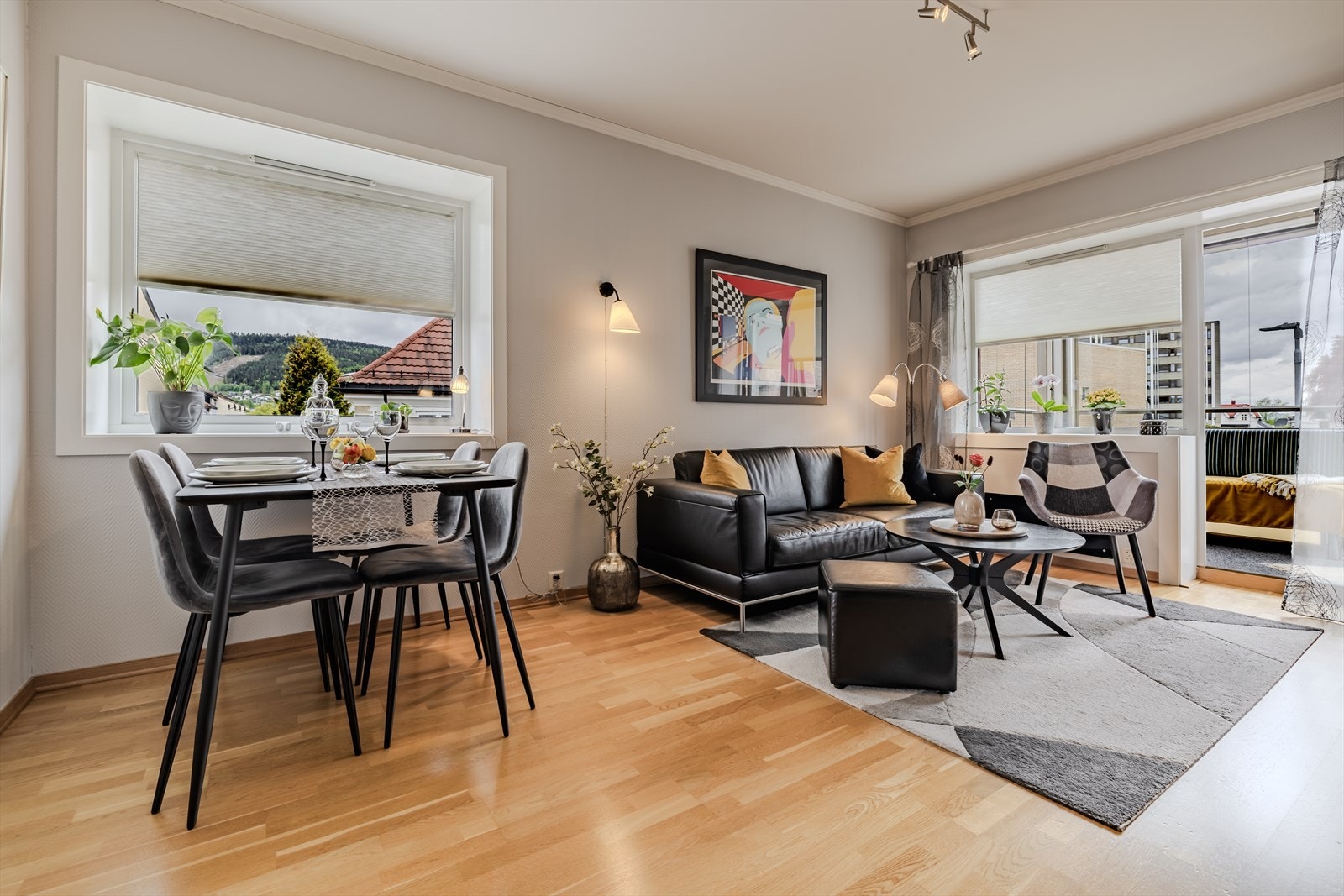 Leiligheten har en fin endebeliggenhet Galleribilde
