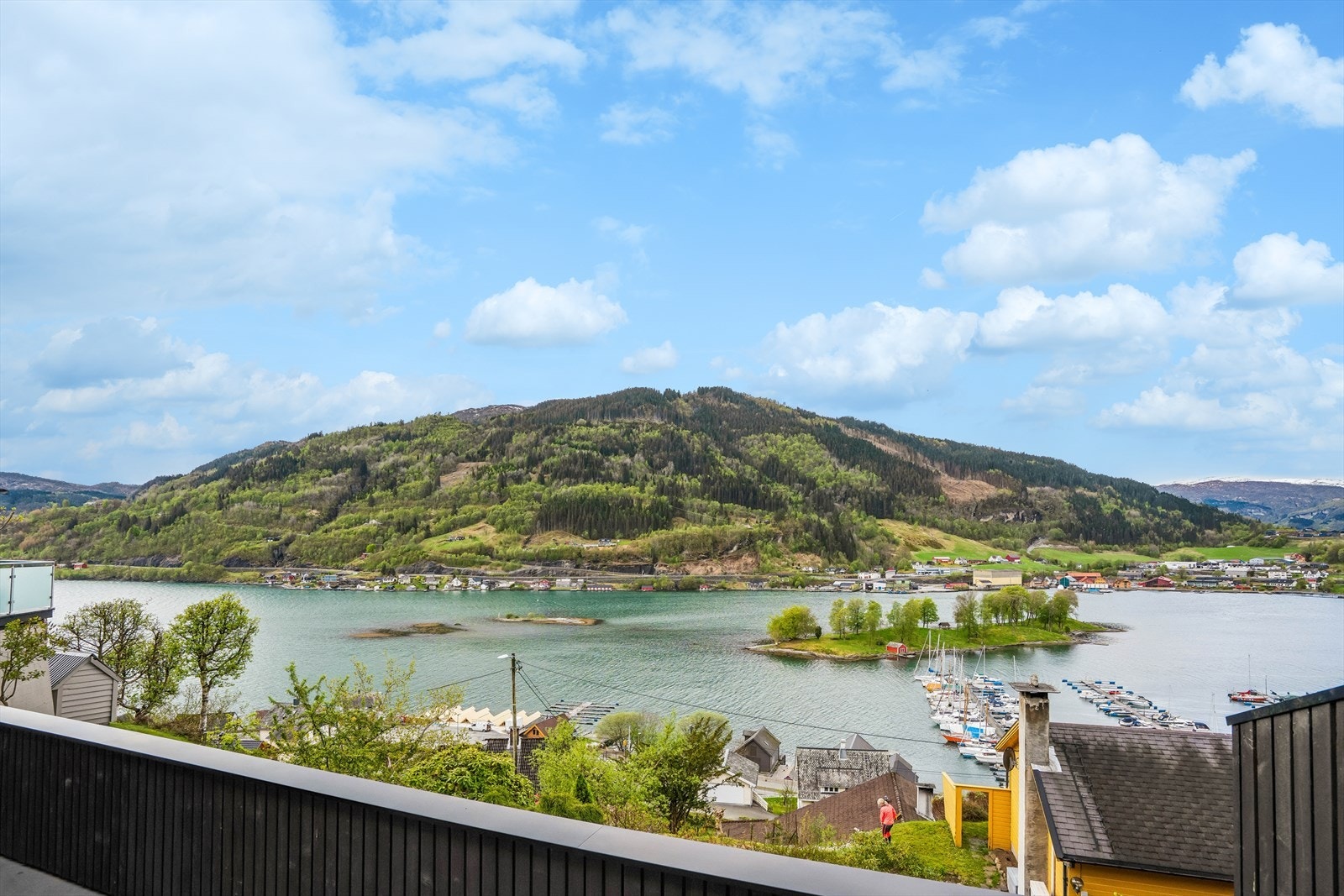 Utsikt til fjord og fejll. Galleribilde