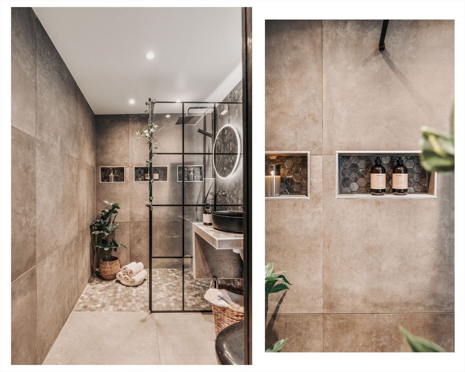 Badet har varmekabler på gulvet for ekstra komfort. Galleribilde