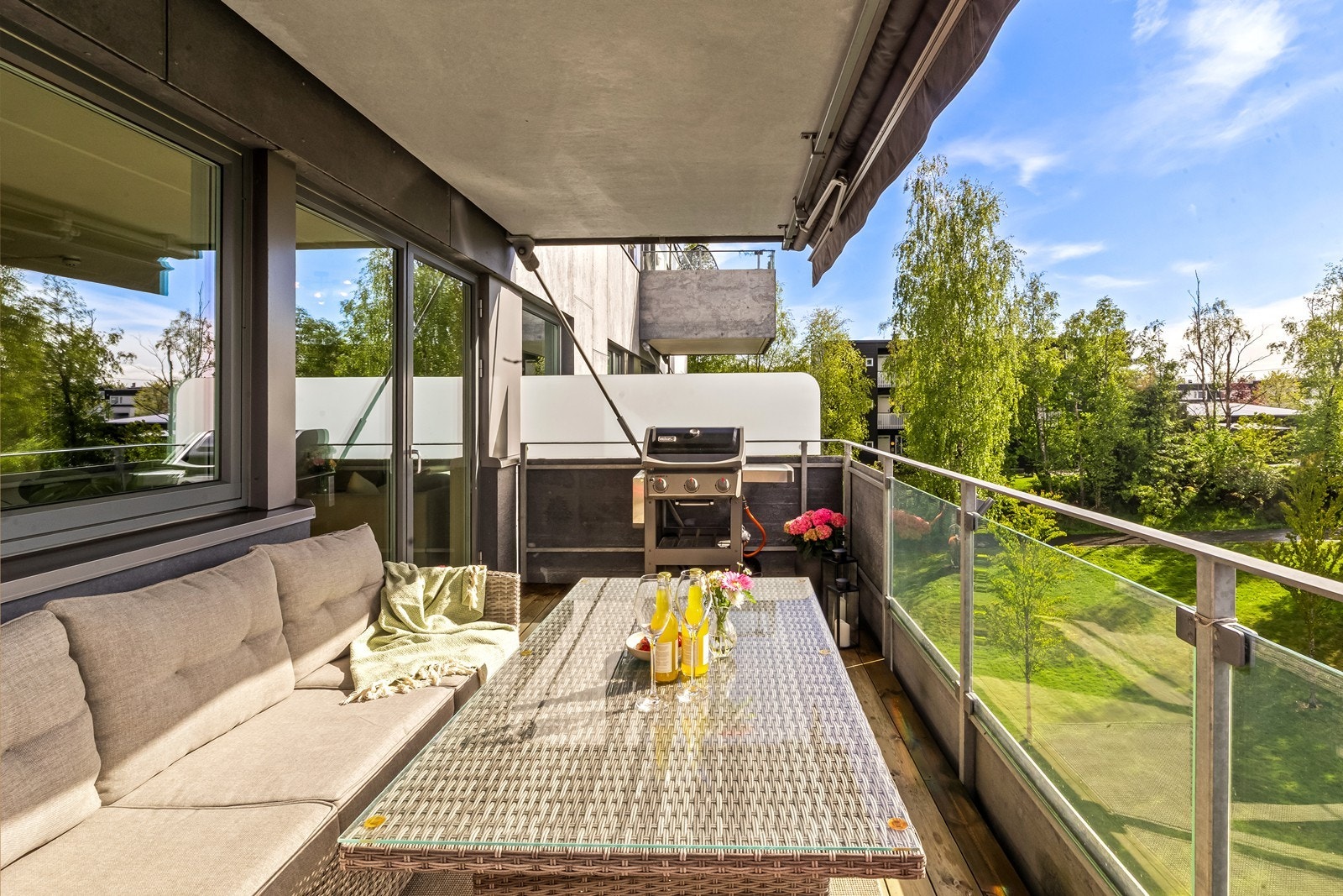Her kan du grille med både elektrisk grill og gassgrill. Galleribilde