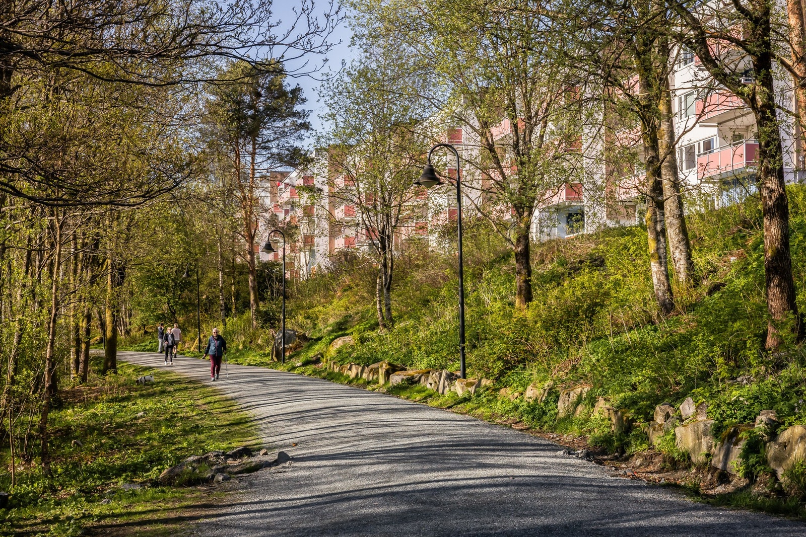 - Like utenfor passerer den hyggelige turstien rundt Ortuvannet - perfekt for en joggetur eller bare en rolig ettermiddagstur - Galleribilde