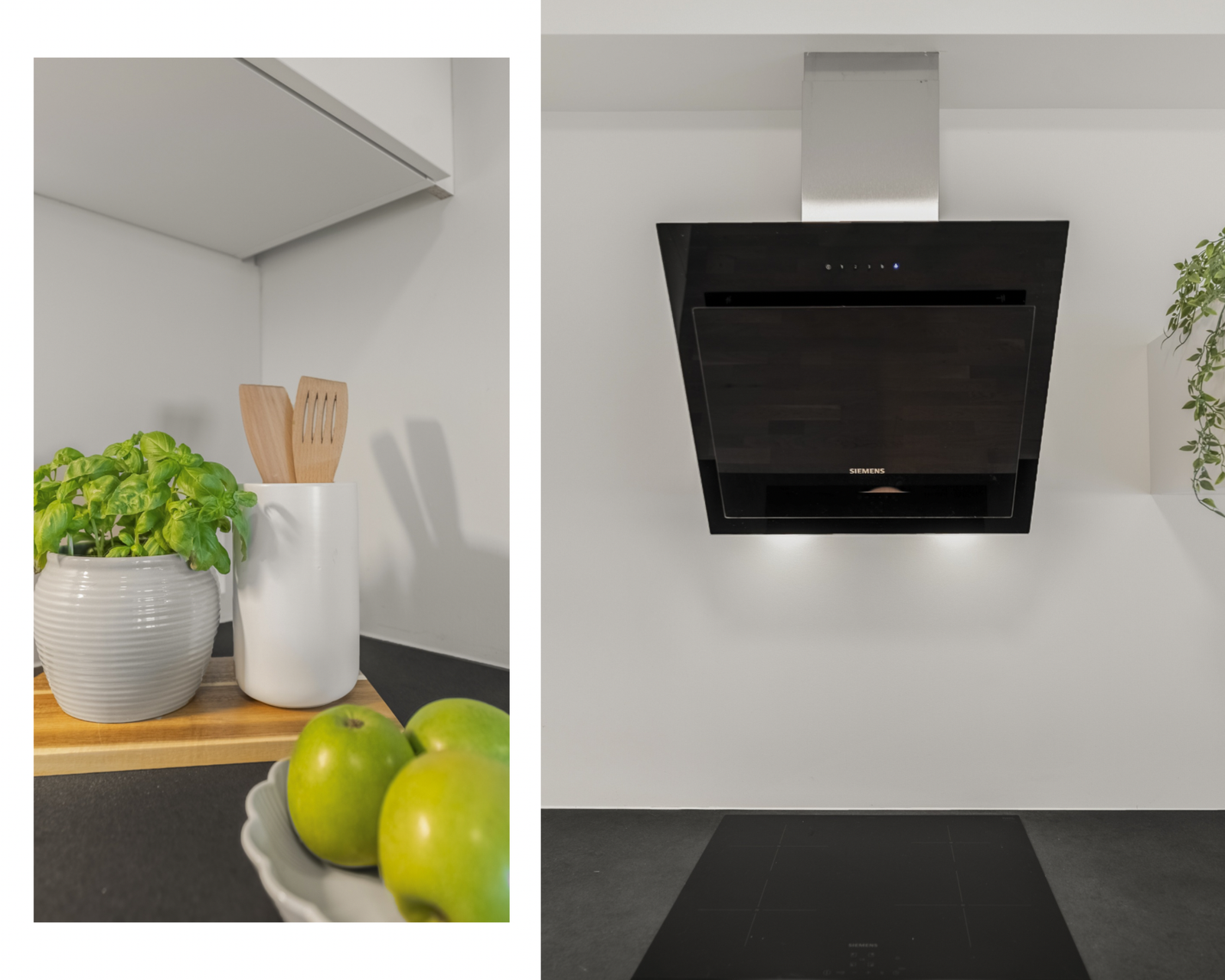 Stilren ventilator over platetoppen. Galleribilde