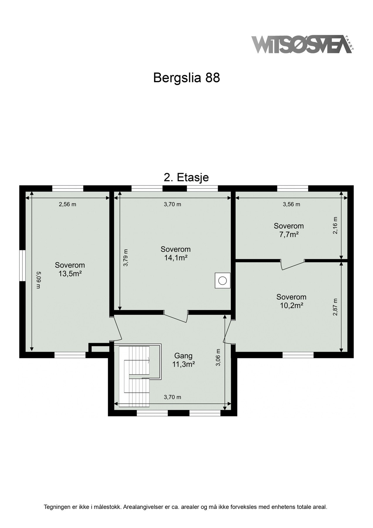 Planskisse 2. etasje Galleribilde