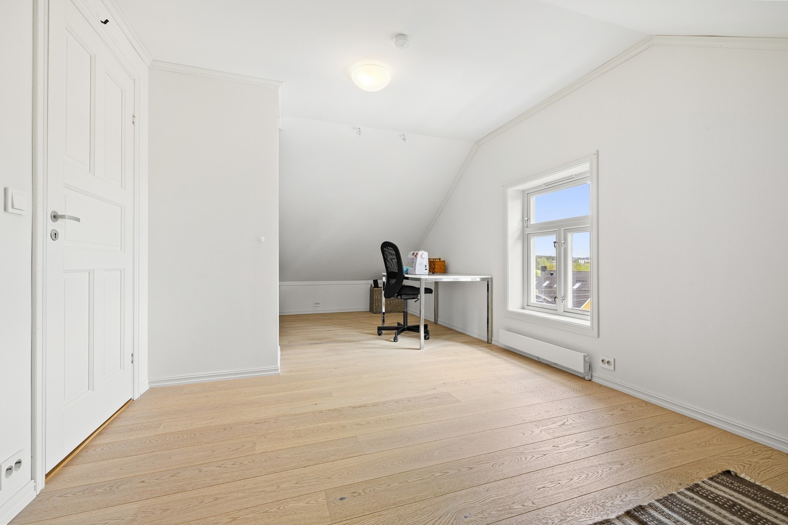 Soverom fem er et fleksibelt rom som alternativt kan brukes som kontor, lekerom eller en ekstra stue. Galleribilde