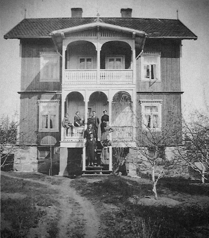Historisk bilde av Villa "Kvilheim", som viser husets opprinnelige uttrykk. Galleribilde
