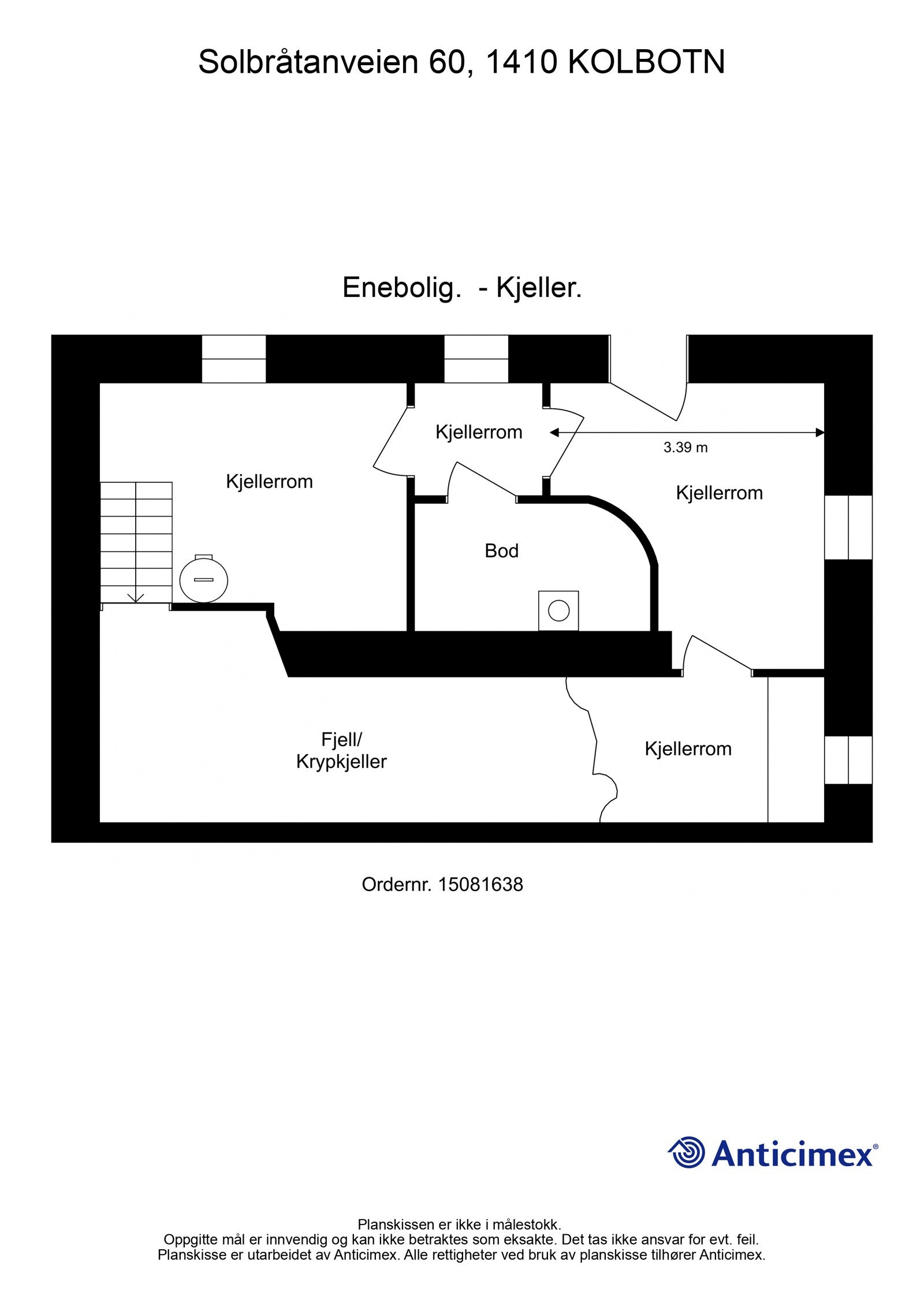Plantegning kjeller Galleribilde