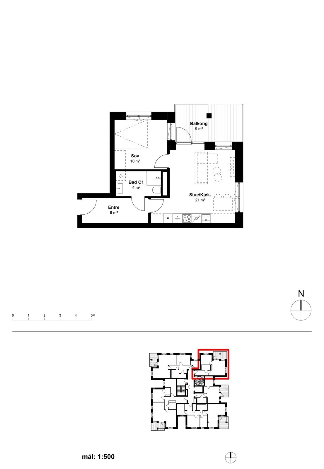 Planskisse Galleribilde