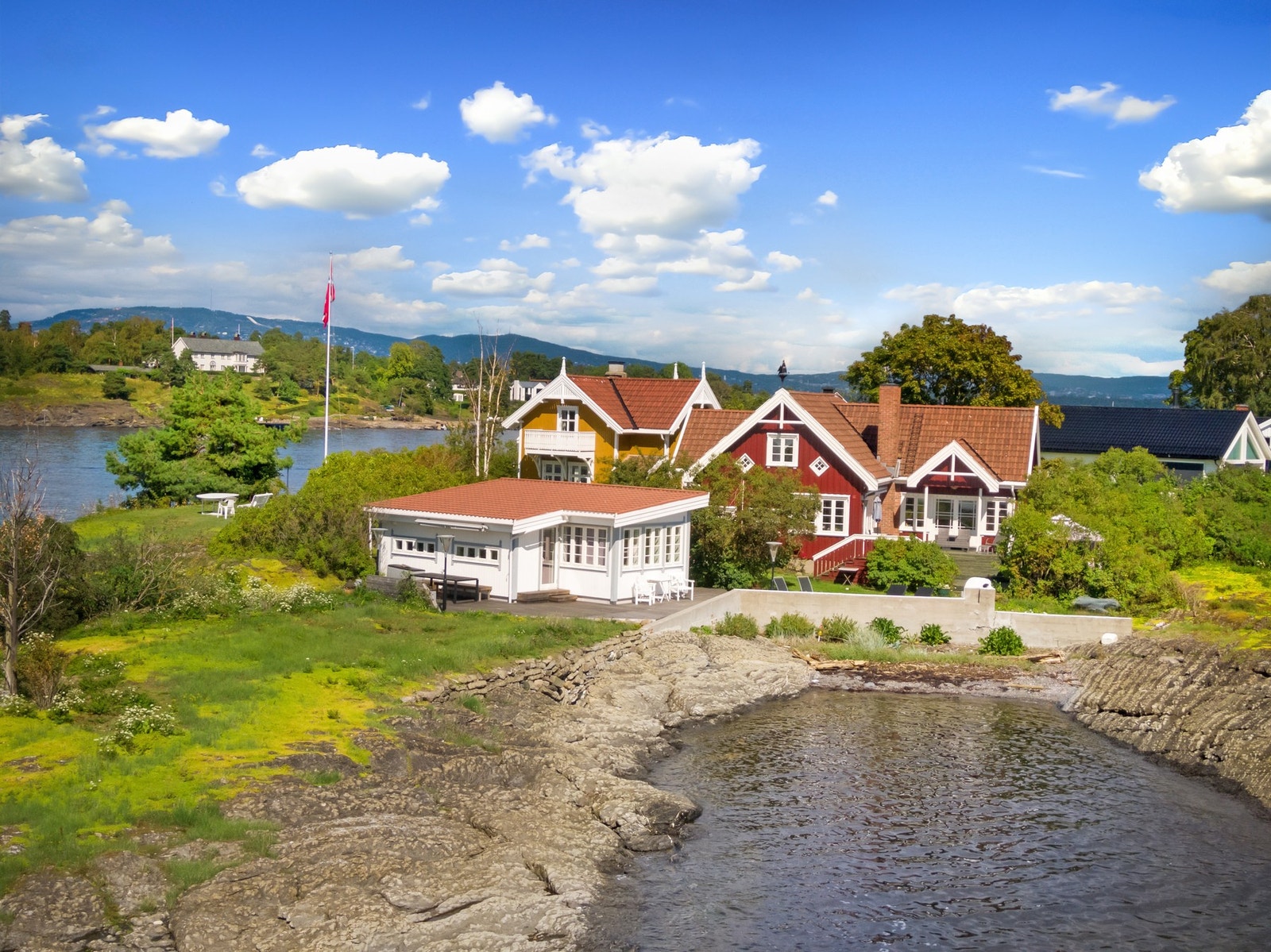 Naturlig strand, rett vest Galleribilde