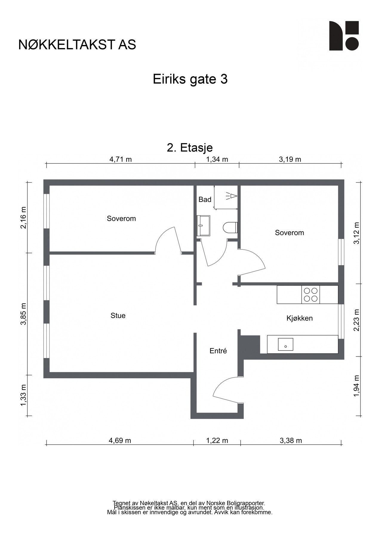 Plantegning Galleribilde