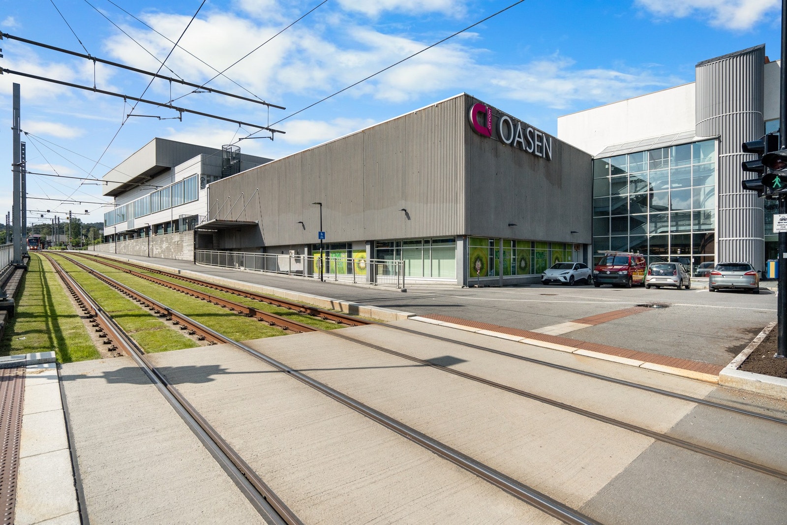 Du har blant annet bybanens linje 2 Galleribilde