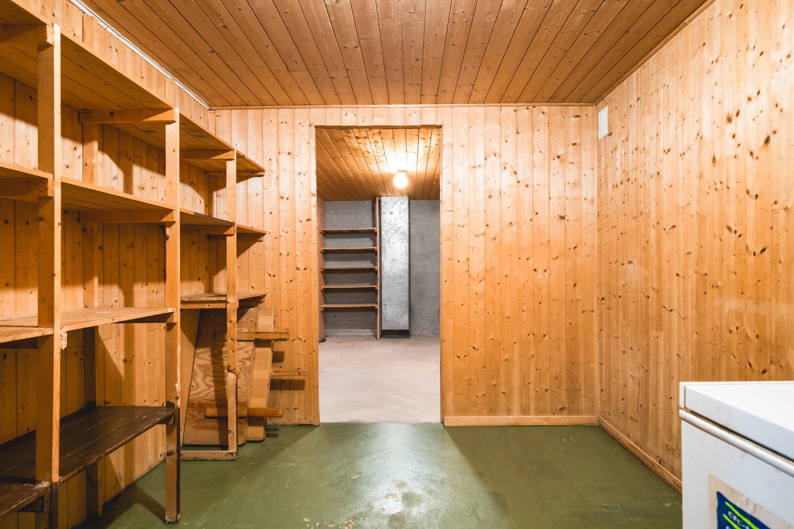 På byggetegninger er dette rommet definert som badstue og dusj Galleribilde