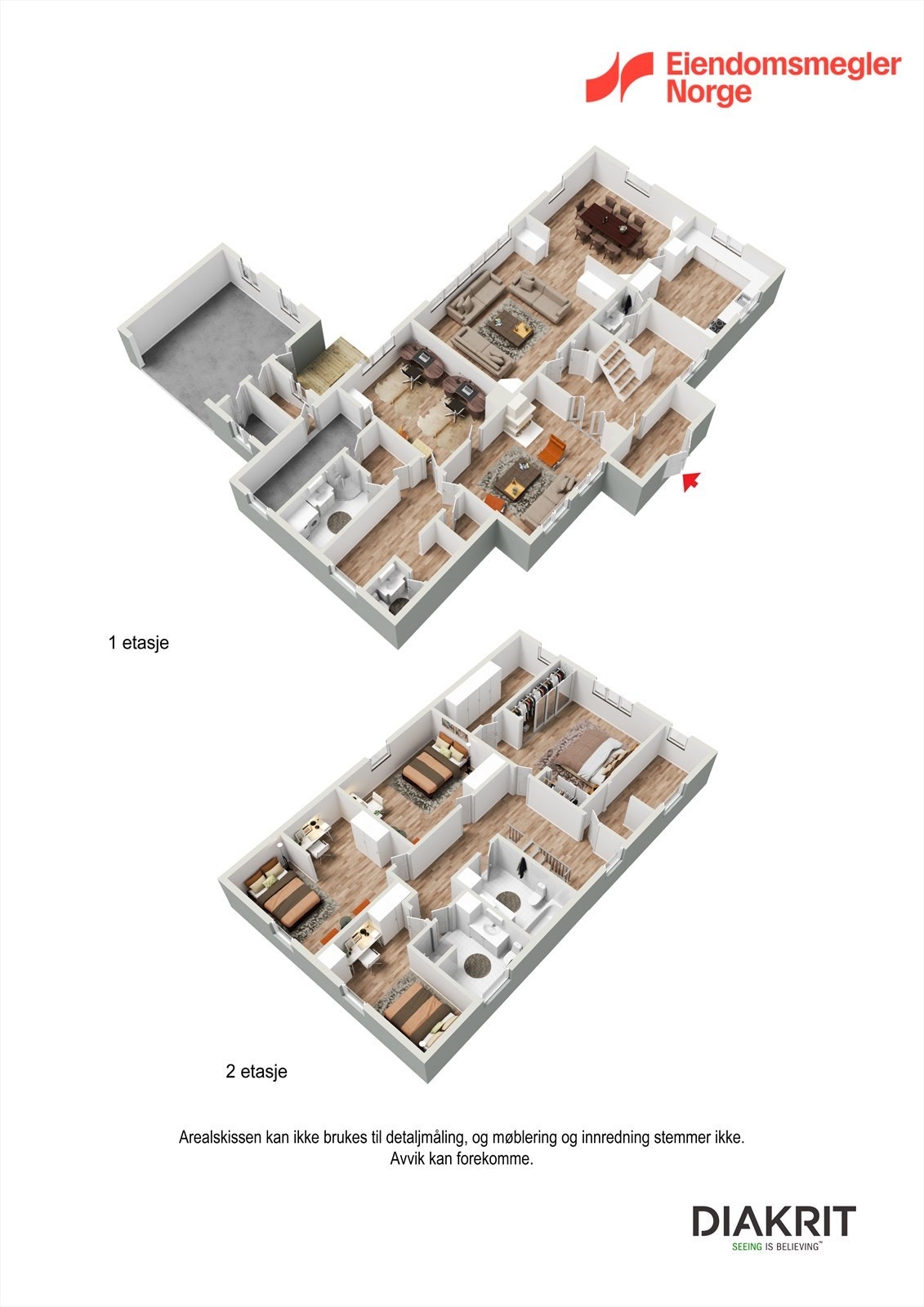 Plantegning 3D. Galleribilde