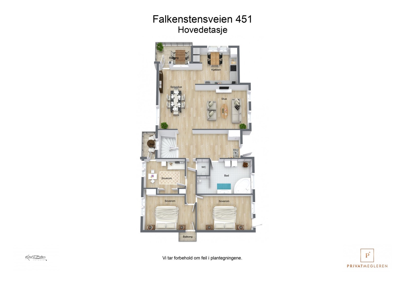 Plantegning hovedetasje Galleribilde