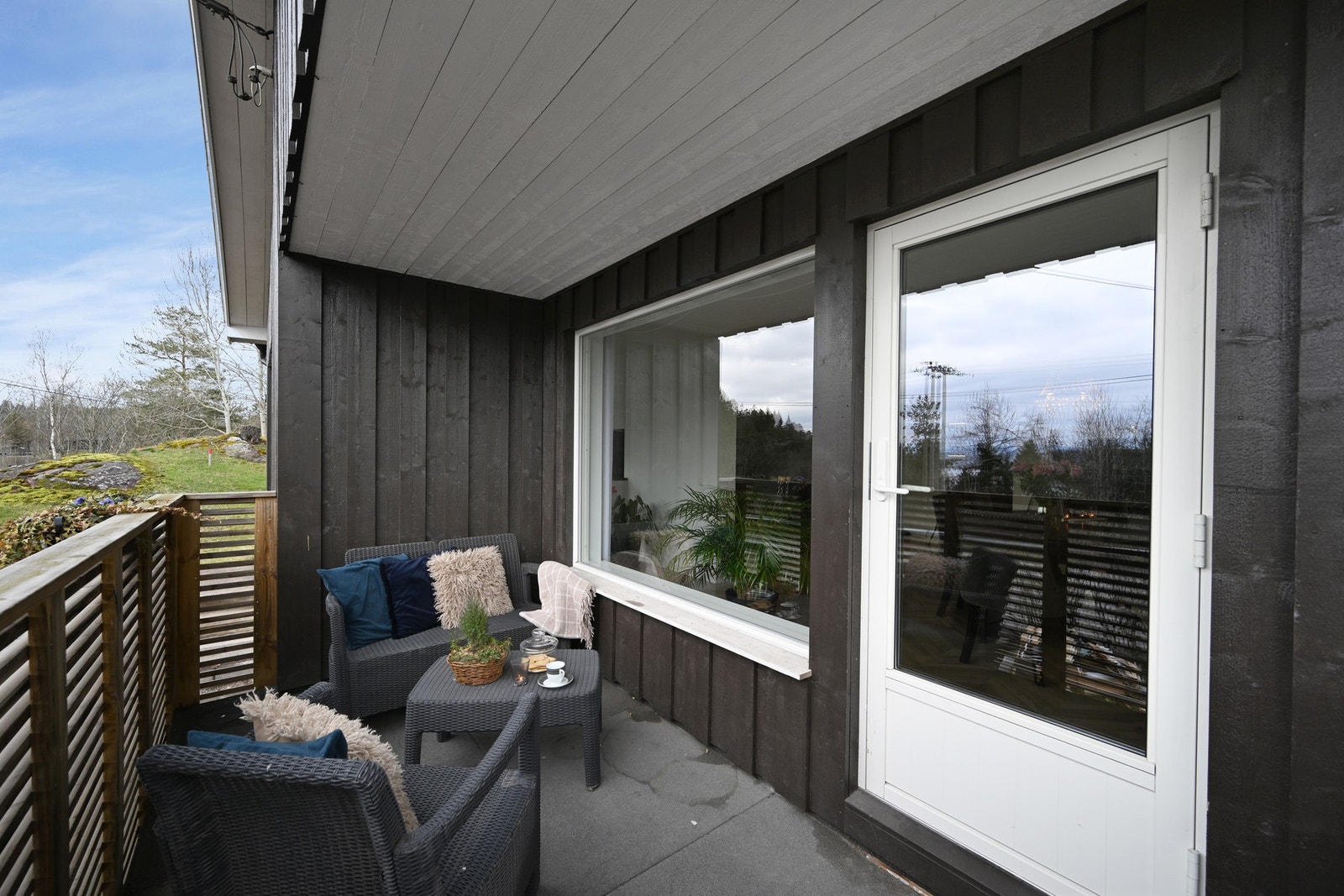 Terrassen er delvis overbygd Galleribilde