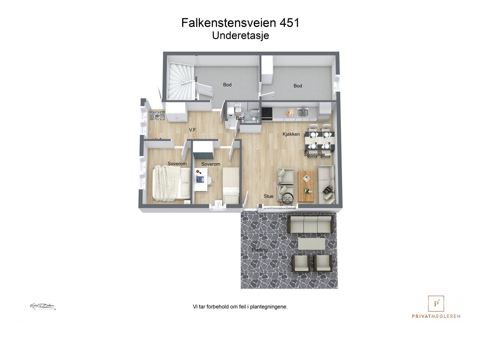 Plantegning underetasje Galleribilde