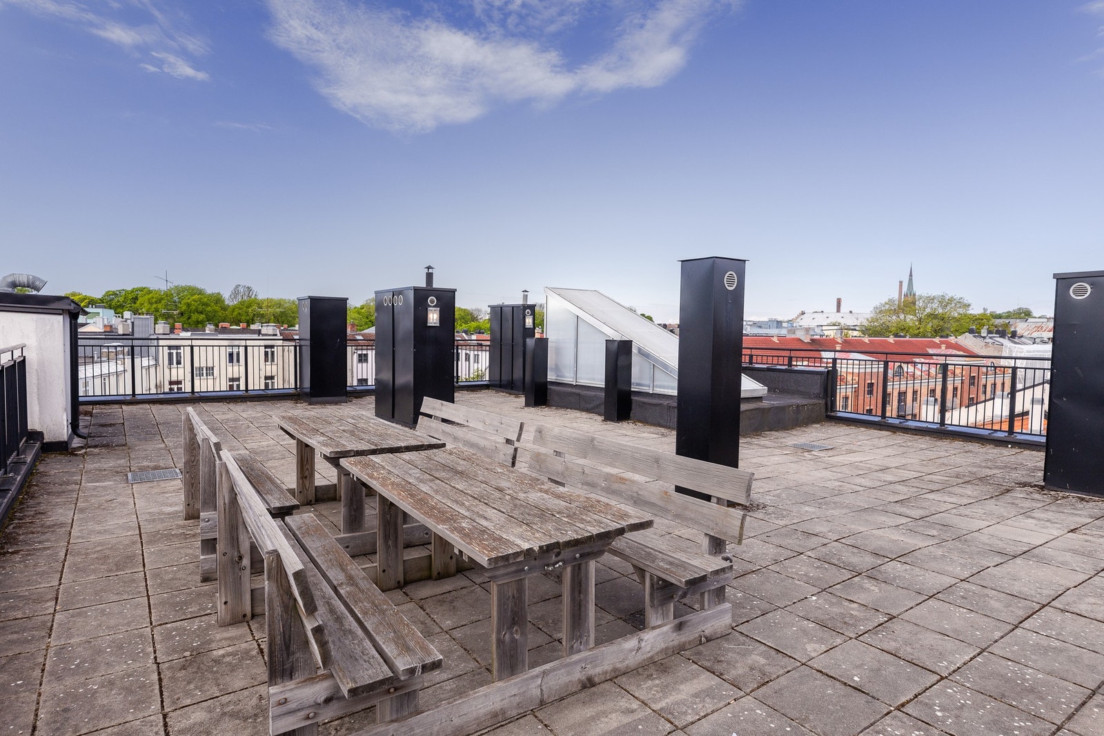 Sameiet har en felles takterrasse med sol hele dagen. Galleribilde