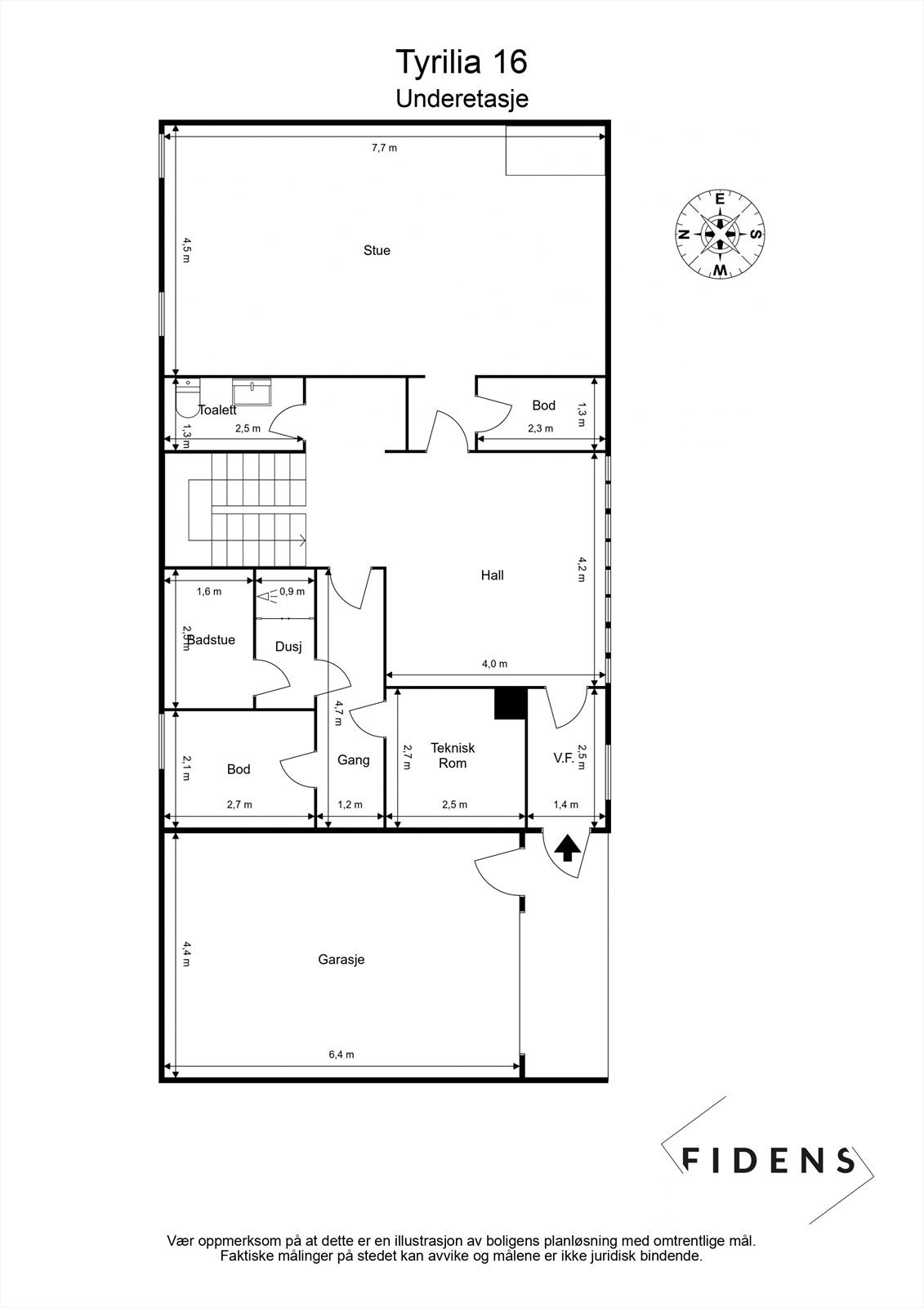 Plantegning U. etasje Galleribilde