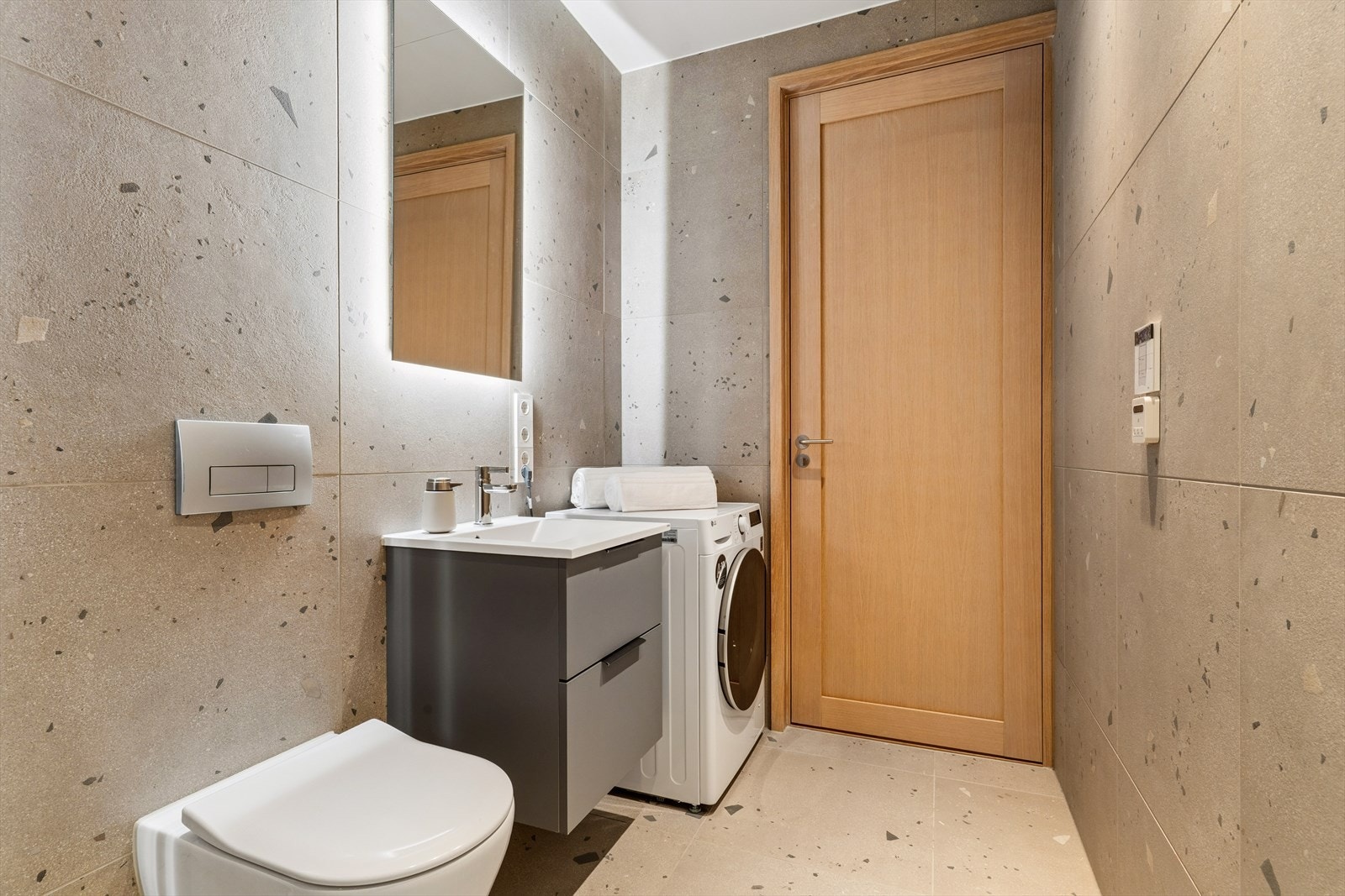 Badet har også opplegg for vaskemaskin Galleribilde